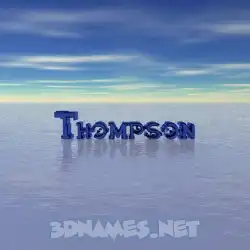 thompson in Horizon style - 3D name wallpaper