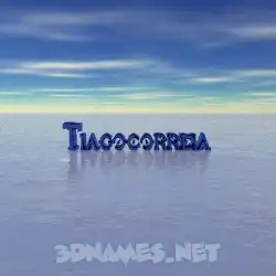tiagocorreia in Horizon style - 3D name wallpaper