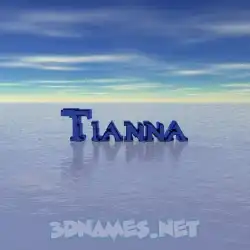 tianna in Horizon style - 3D name wallpaper