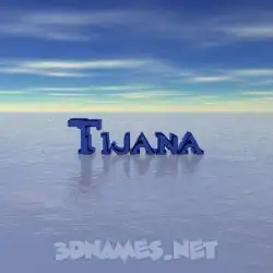 tijana in Horizon style - 3D name wallpaper