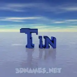 tin in Horizon style - 3D name wallpaper