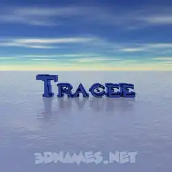 tracee in Horizon style - 3D name wallpaper