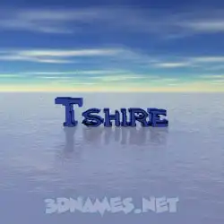 tshire in Horizon style - 3D name wallpaper