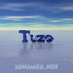 tuzo in Horizon style - 3D name wallpaper