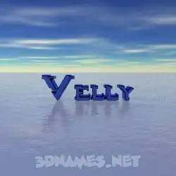 velly in Horizon style - 3D name wallpaper