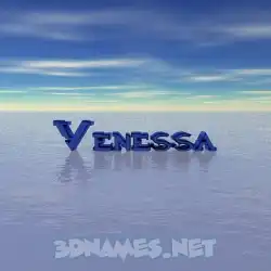 venessa in Horizon style - 3D name wallpaper