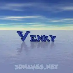 venky in Horizon style - 3D name wallpaper