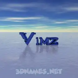 vimz in Horizon style - 3D name wallpaper