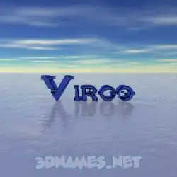 virgo in Horizon style - 3D name wallpaper
