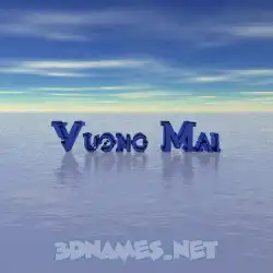 vuong mai in Horizon style - 3D name wallpaper