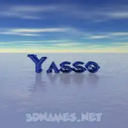 yasso in Horizon style - 3D name wallpaper