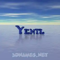 yentl in Horizon style - 3D name wallpaper