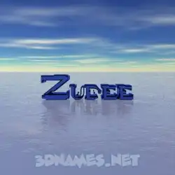 zudee in Horizon style - 3D name wallpaper
