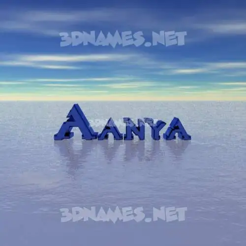 aanya in Horizon style - 3D name wallpaper