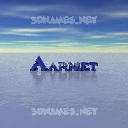 aarniet in Horizon style - 3D name wallpaper