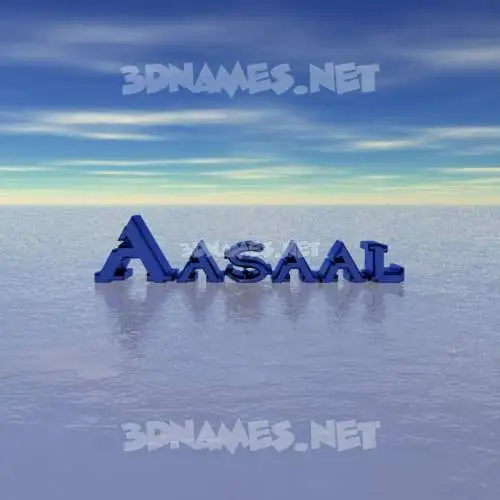 aasaal in Horizon style - 3D name wallpaper