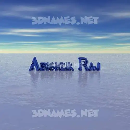 abisheik raj in Horizon style - 3D name wallpaper