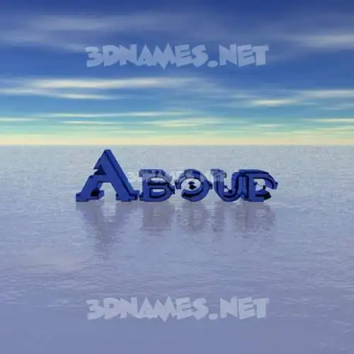 aboud in Horizon style - 3D name wallpaper