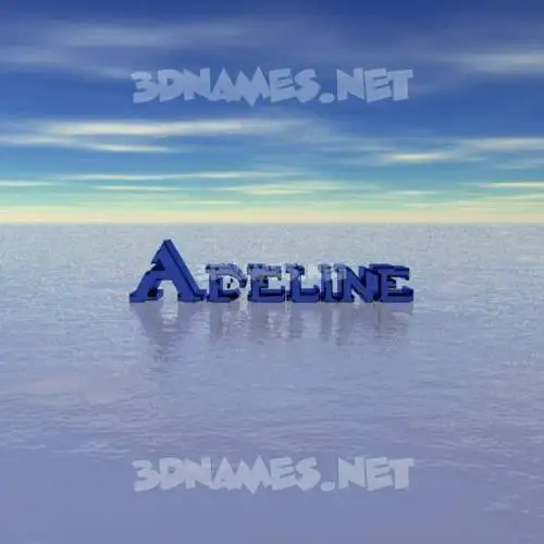 adeline in Horizon style - 3D name wallpaper
