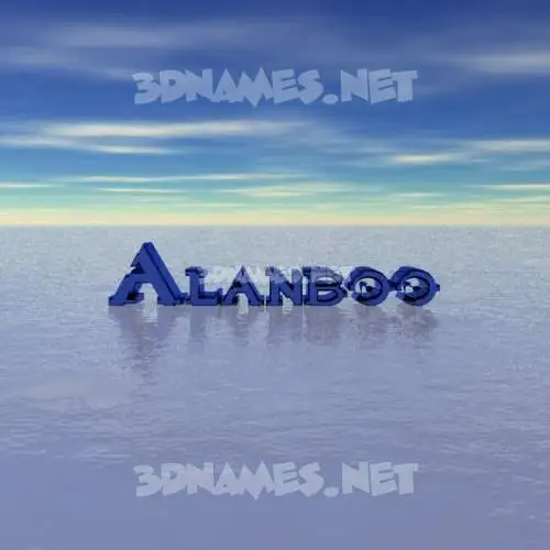 alanboo in Horizon style - 3D name wallpaper alanboo in Horizon style - 3D name wallpaper