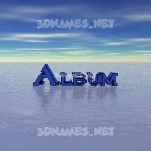 album in Horizon style - 3D name wallpaper