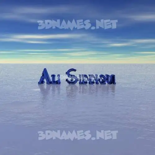 ali siddiqui in Horizon style - 3D name wallpaper