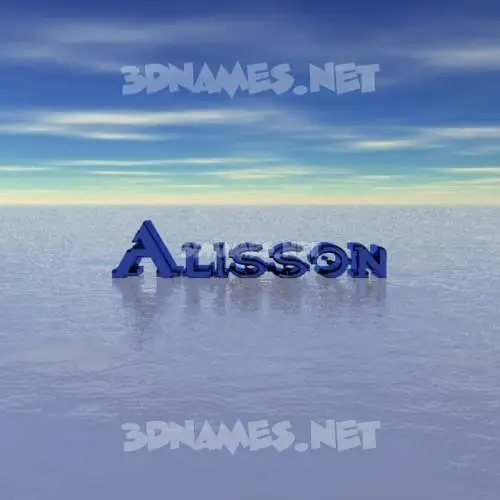 alisson in Horizon style - 3D name wallpaper
