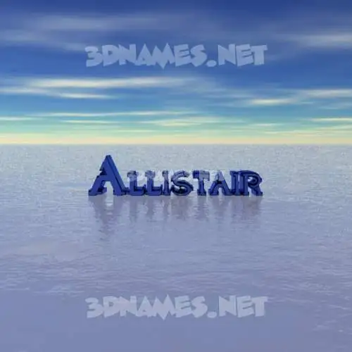 allistair in Horizon style - 3D name wallpaper