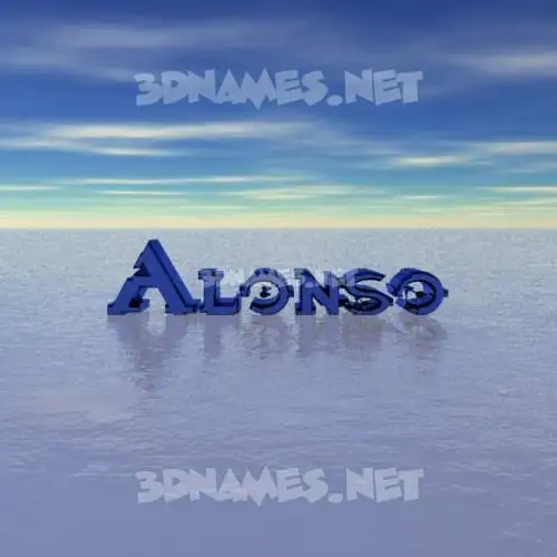 alonso in Horizon style - 3D name wallpaper alonso in Horizon style - 3D name wallpaper