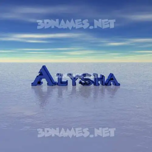 alysha in Horizon style - 3D name wallpaper