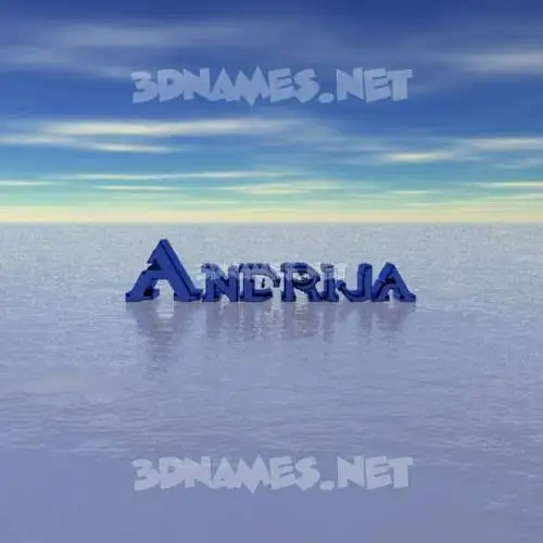 andrija in Horizon style - 3D name wallpaper