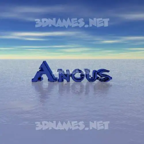 angus in Horizon style - 3D name wallpaper