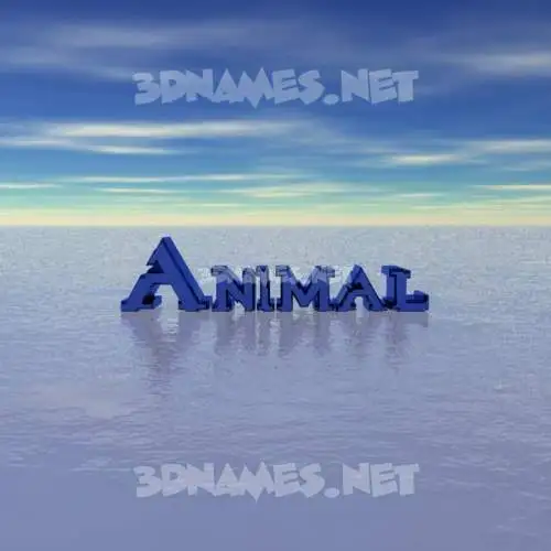 animal in Horizon style - 3D name wallpaper