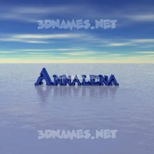 annalena in Horizon style - 3D name wallpaper