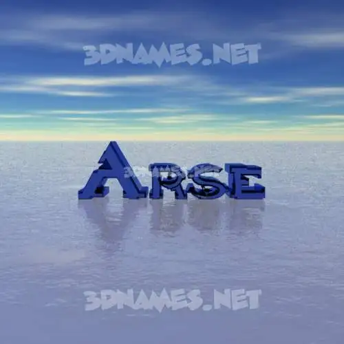 arse in Horizon style - 3D name wallpaper