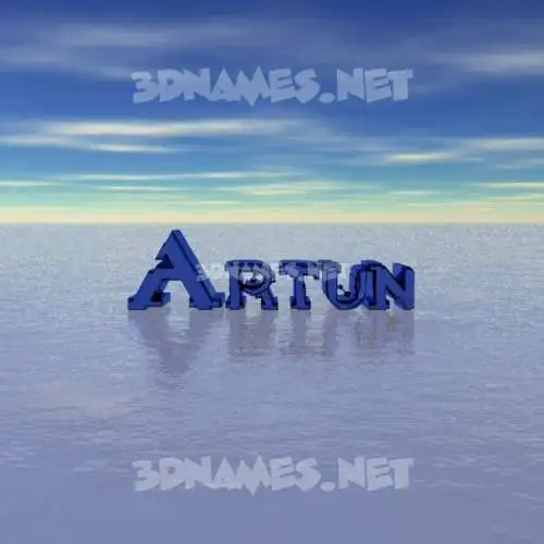 artun in Horizon style - 3D name wallpaper