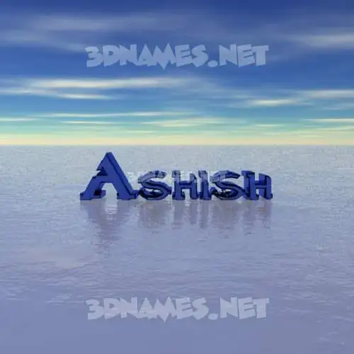ashish in Horizon style - 3D name wallpaper