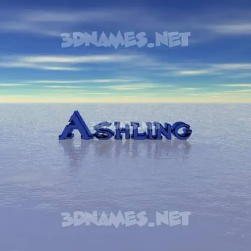 ashling in Horizon style - 3D name wallpaper