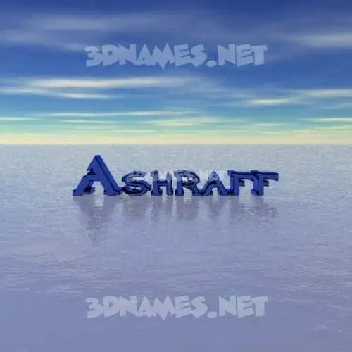 ashraff in Horizon style - 3D name wallpaper