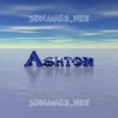 ashton in Horizon style - 3D name wallpaper