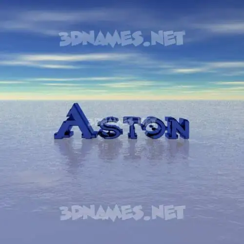 aston in Horizon style - 3D name wallpaper
