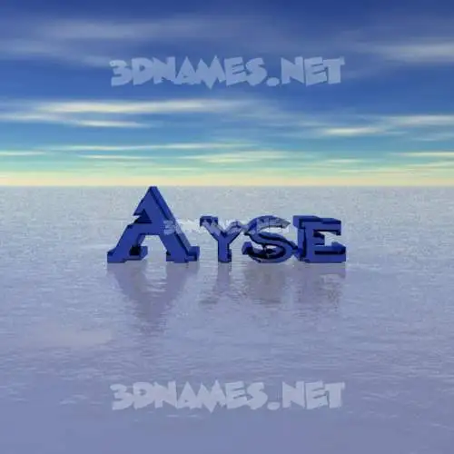 ayse in Horizon style - 3D name wallpaper