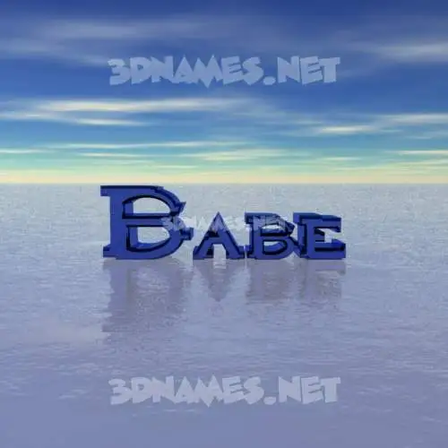 babe in Horizon style - 3D name wallpaper babe in Horizon style - 3D name wallpaper