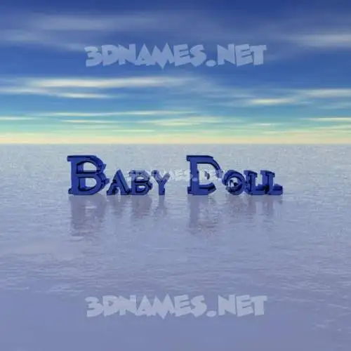 baby doll in Horizon style - 3D name wallpaper baby doll in Horizon style - 3D name wallpaper