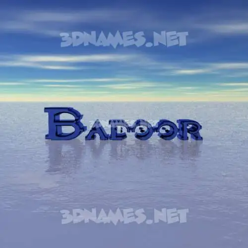 badoor in Horizon style - 3D name wallpaper badoor in Horizon style - 3D name wallpaper