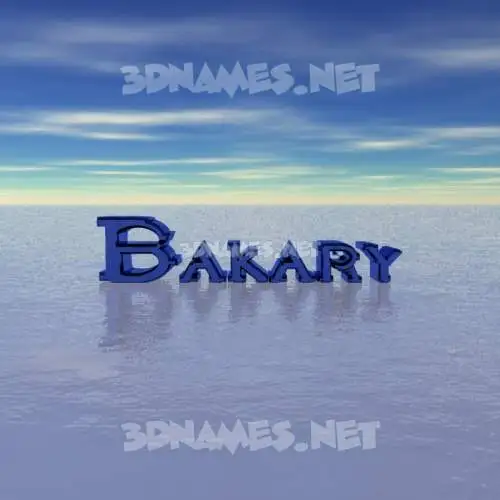 bakary in Horizon style - 3D name wallpaper bakary in Horizon style - 3D name wallpaper