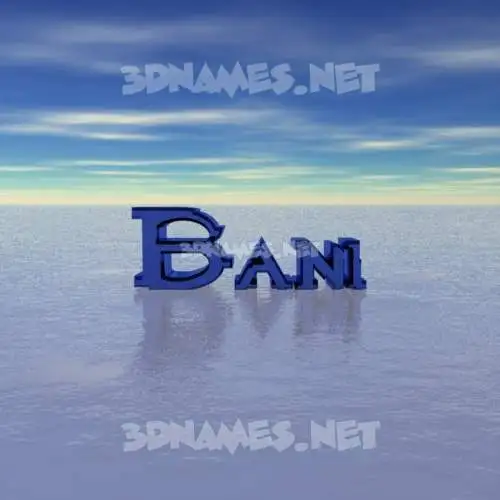 bani in Horizon style - 3D name wallpaper bani in Horizon style - 3D name wallpaper