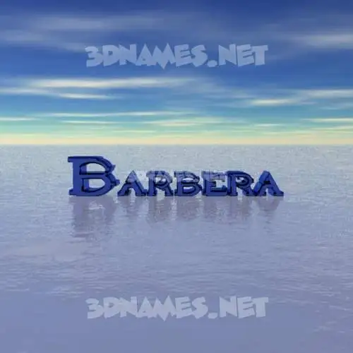 barbera in Horizon style - 3D name wallpaper barbera in Horizon style - 3D name wallpaper