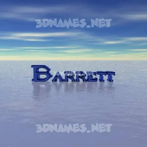 barrett in Horizon style - 3D name wallpaper barrett in Horizon style - 3D name wallpaper