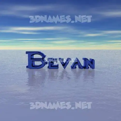 bevan in Horizon style - 3D name wallpaper bevan in Horizon style - 3D name wallpaper